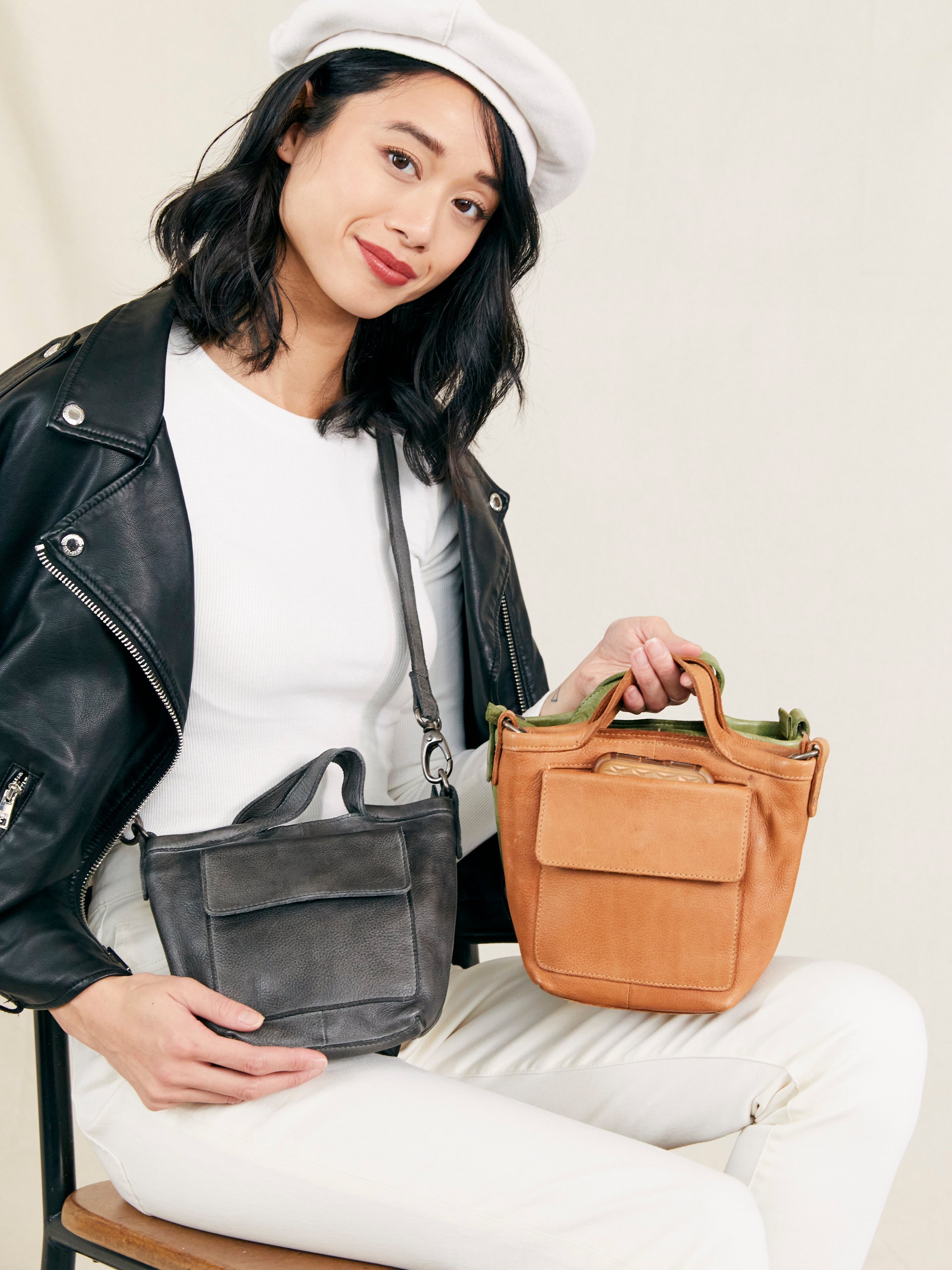 Mick Leather Crossbody Bag by Latico Leathers