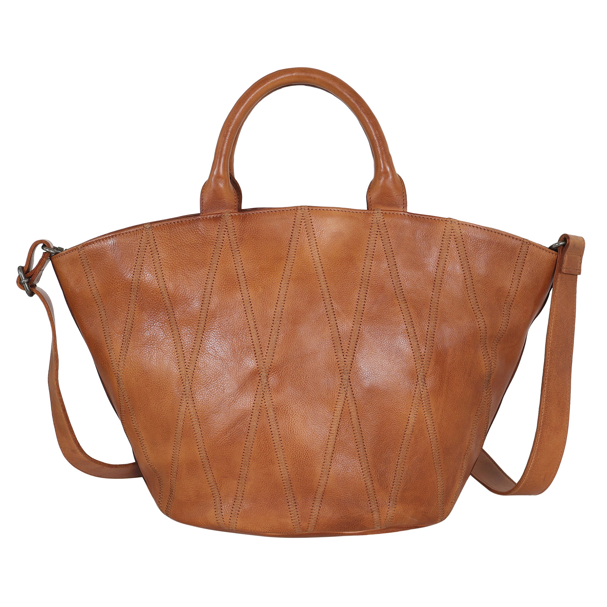 Claudia Diamond Leather Crossbody Bag - Latico Leathers