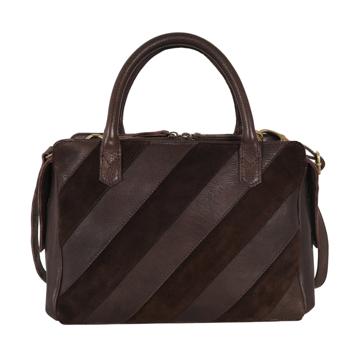 James Suede Leather Crossbody Bag