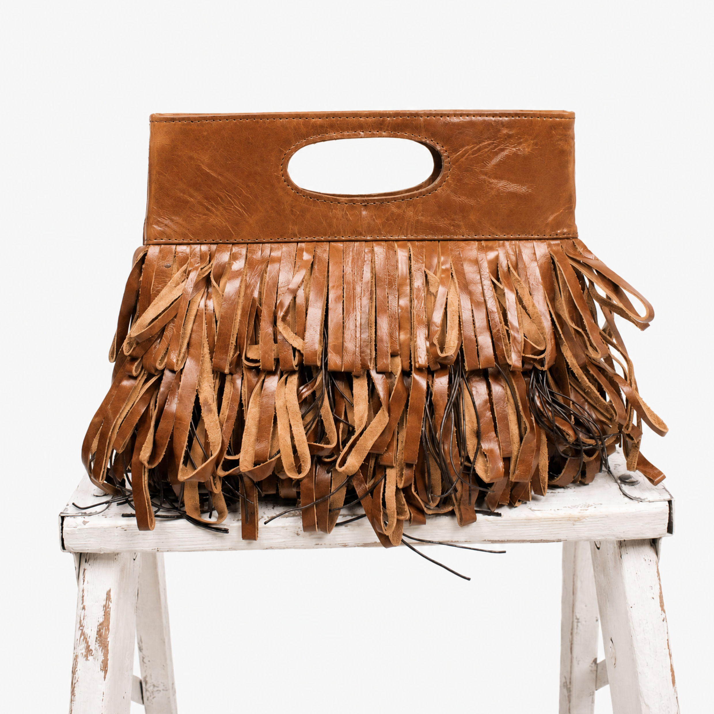 Le Cirque Fringe Bag in Brown