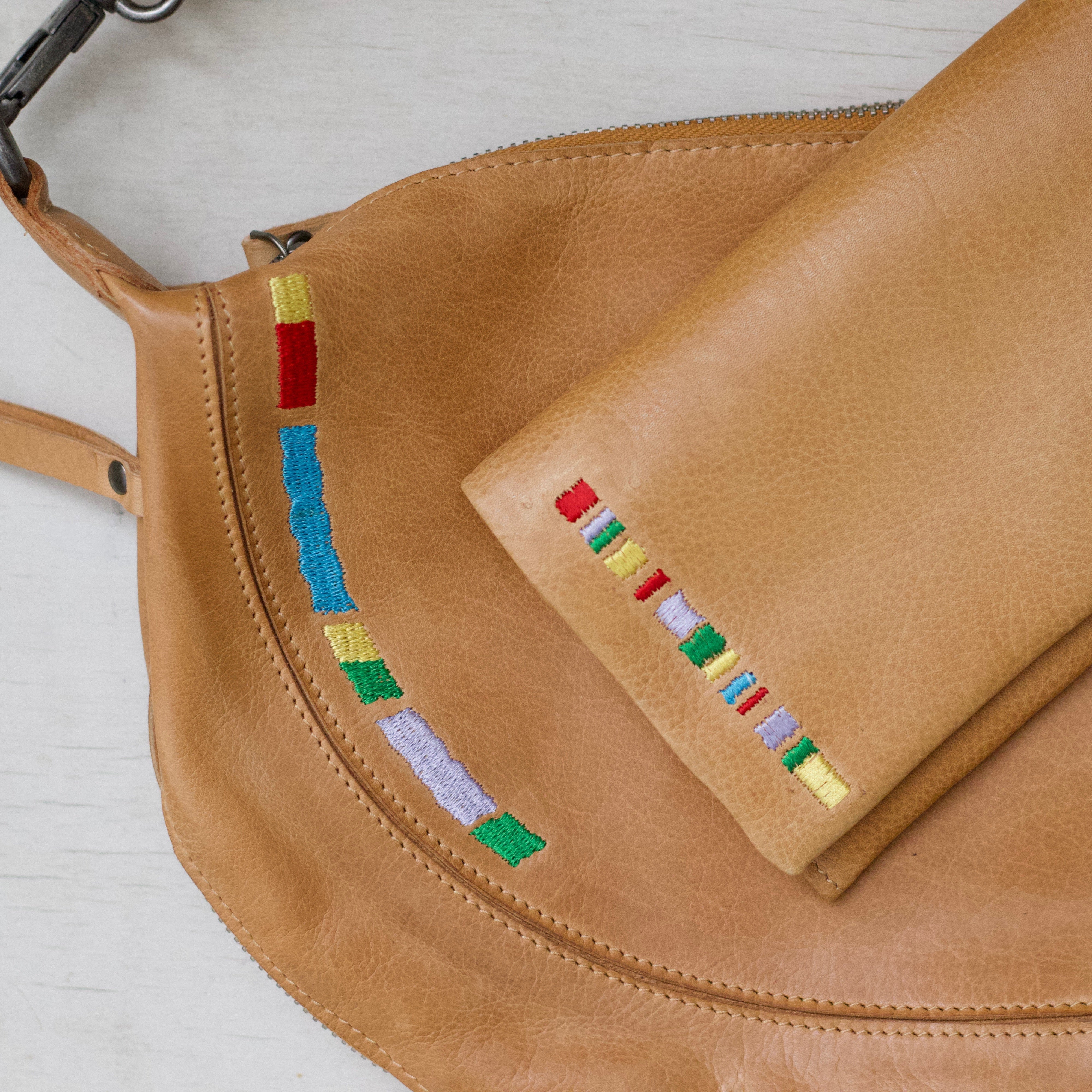 Camel Embroidered Bundle - Latico Leathers