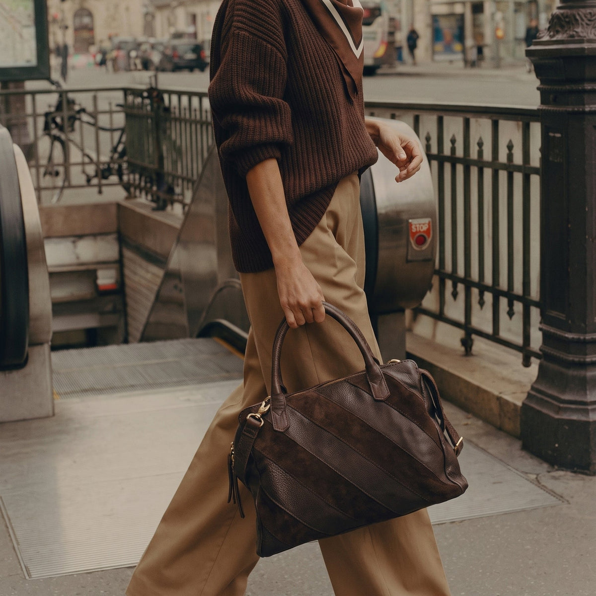 James Suede Leather Crossbody Bag - Latico Leathers