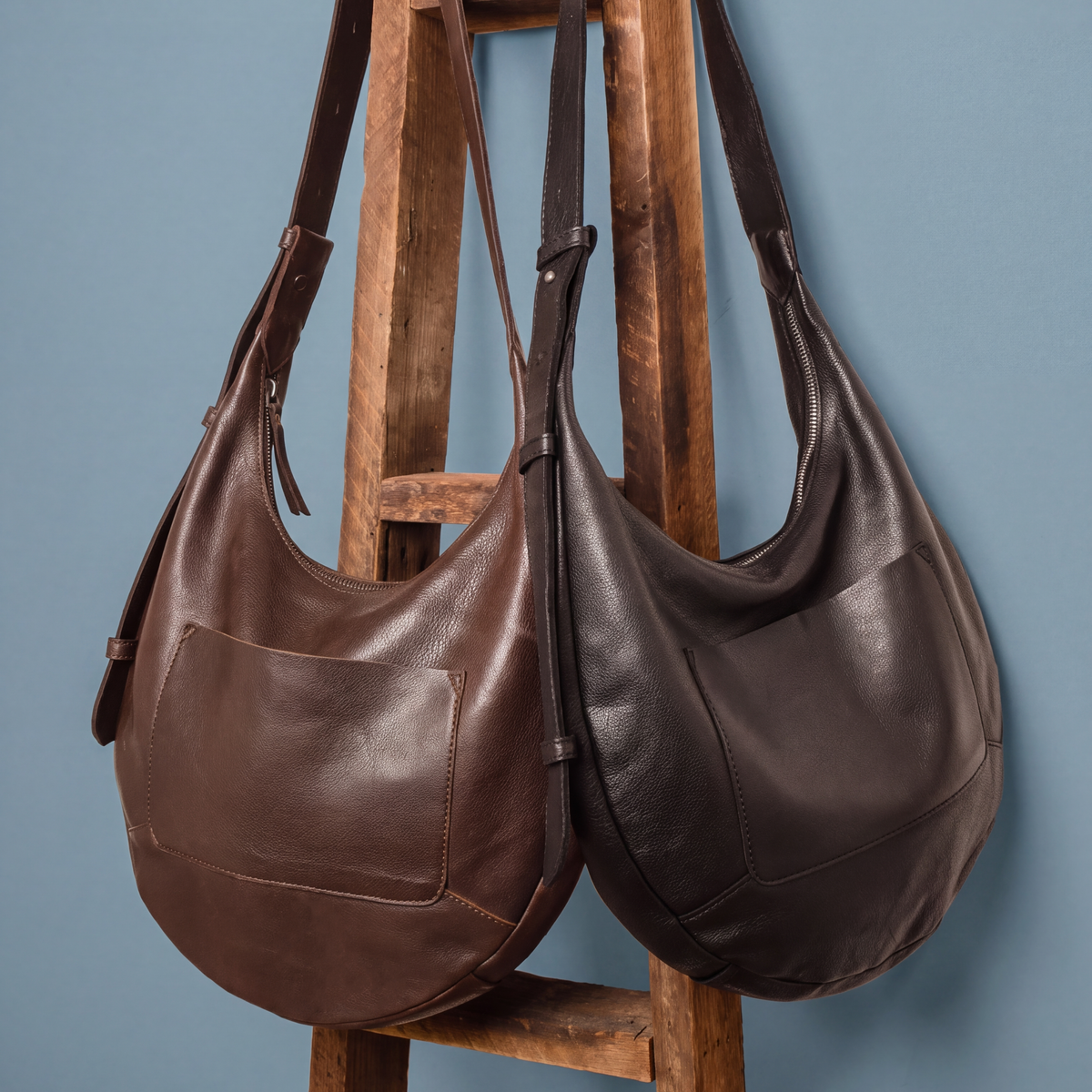 Marcel Stain-Washed Leather Shoulder Bag - Latico Leathers