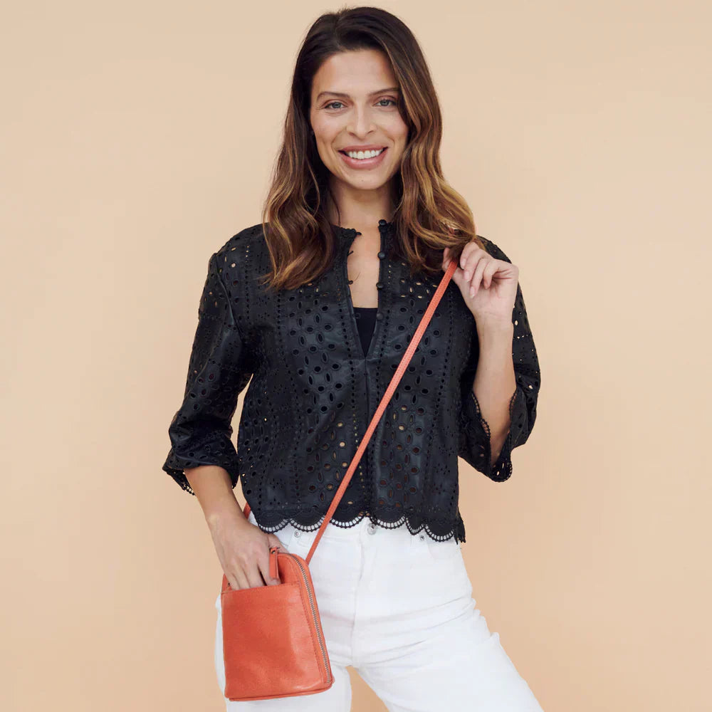 Lilly Leather Crossbody Bag by Latico Leathers - Free Shipping 