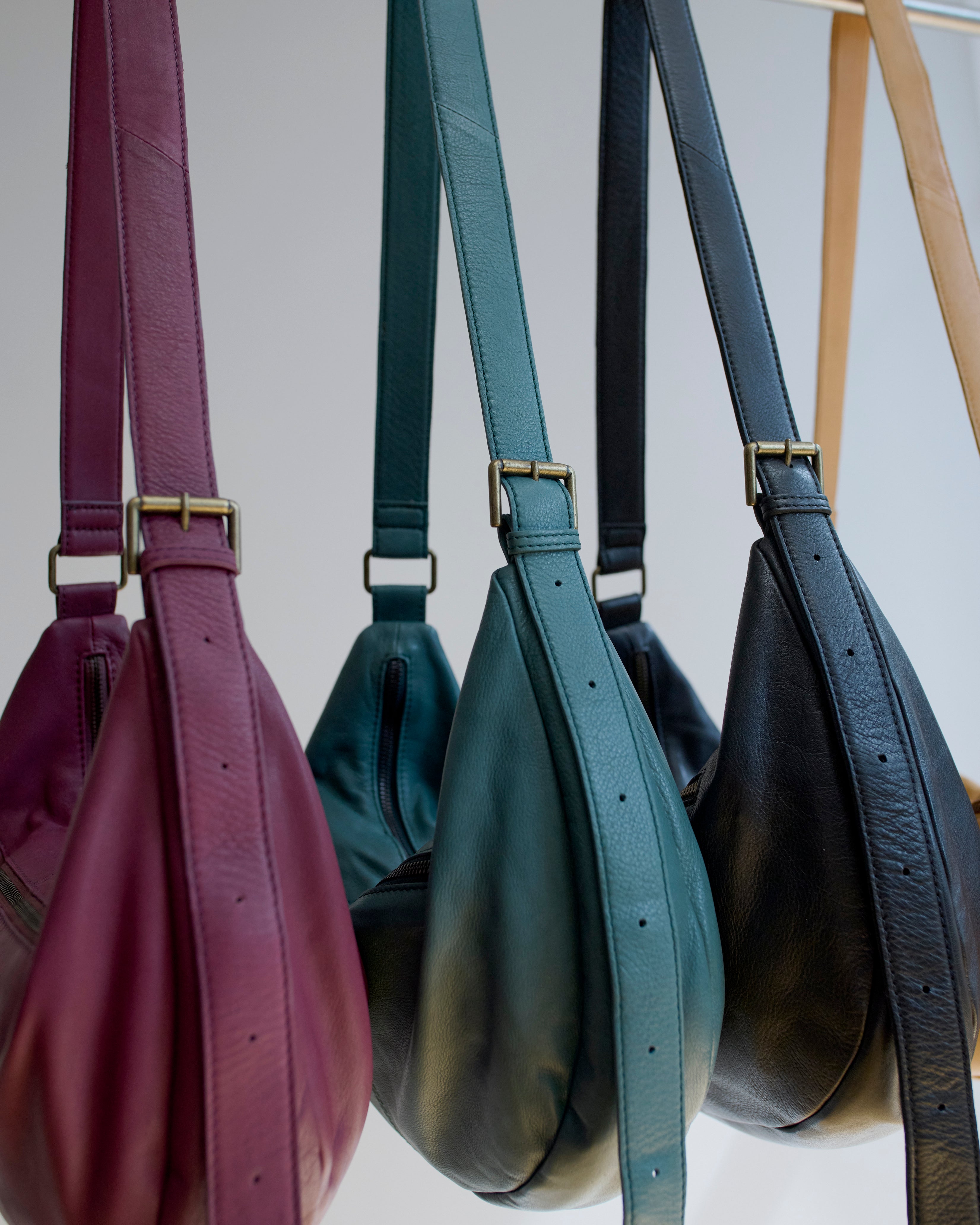Brass Hardware Leather Bags