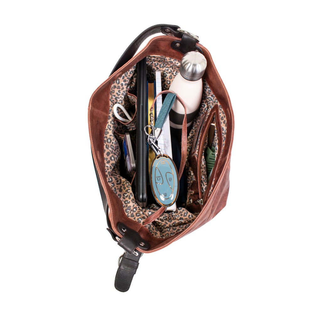 Simone Lg Leather Shoulder Bag