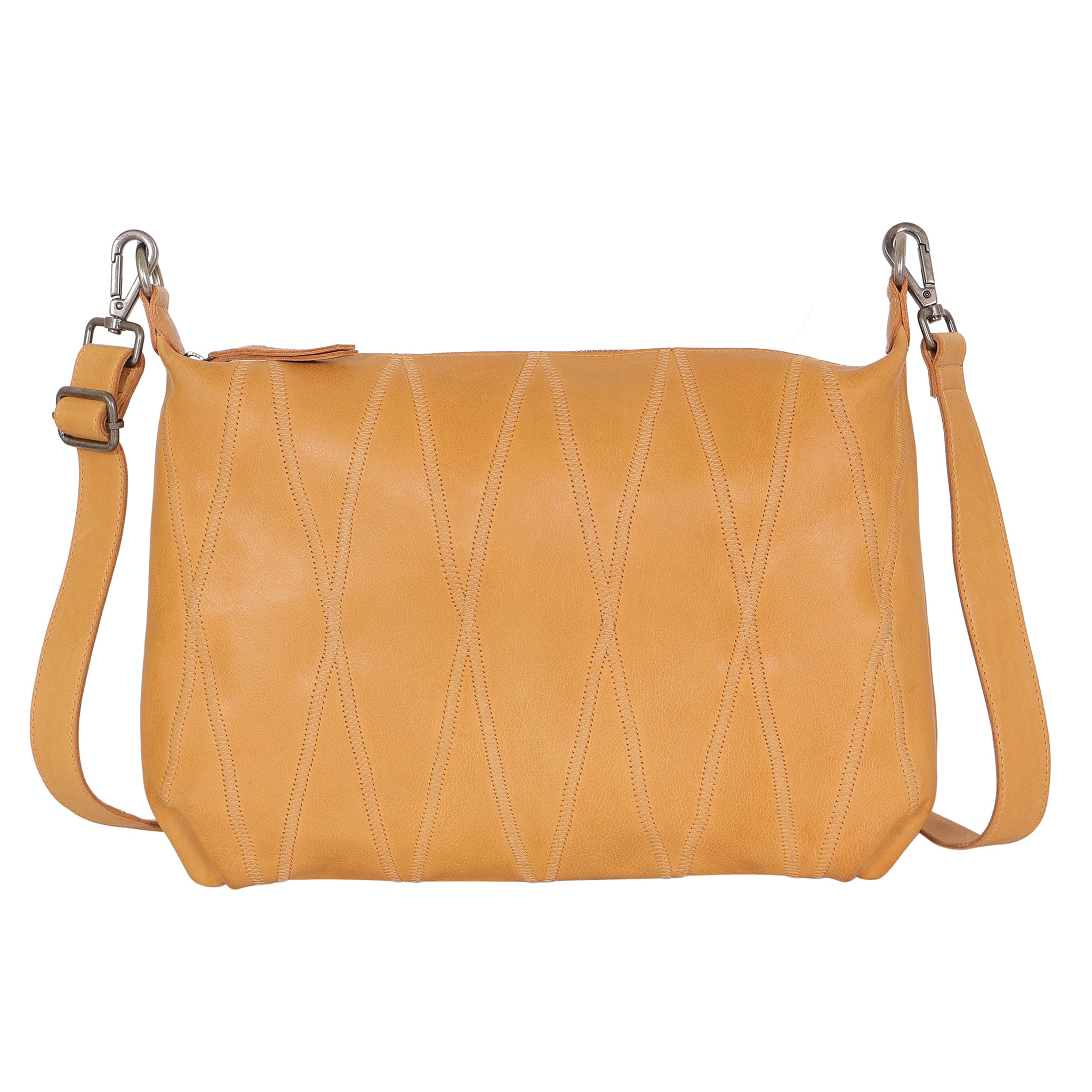 Avery Diamond Leather Crossbody Bag - Latico Leathers