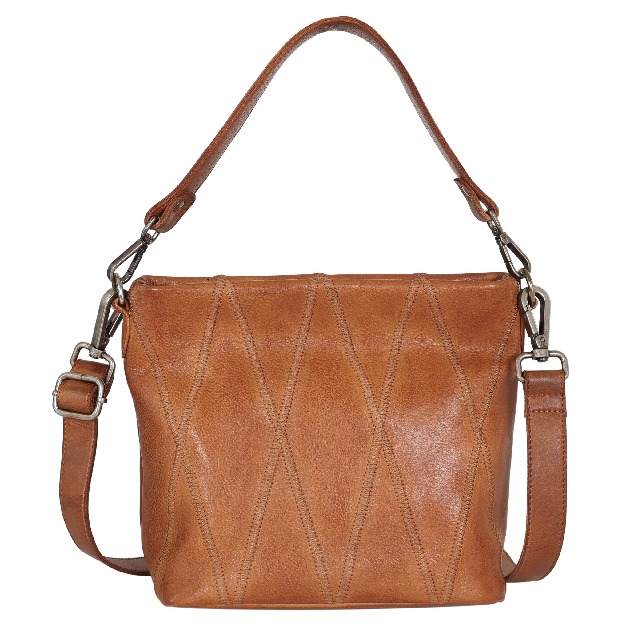 Ivy Diamond Leather Crossbody Bag - Latico Leathers