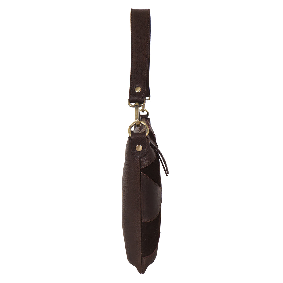 Stevie Suede Leather Crossbody Bag