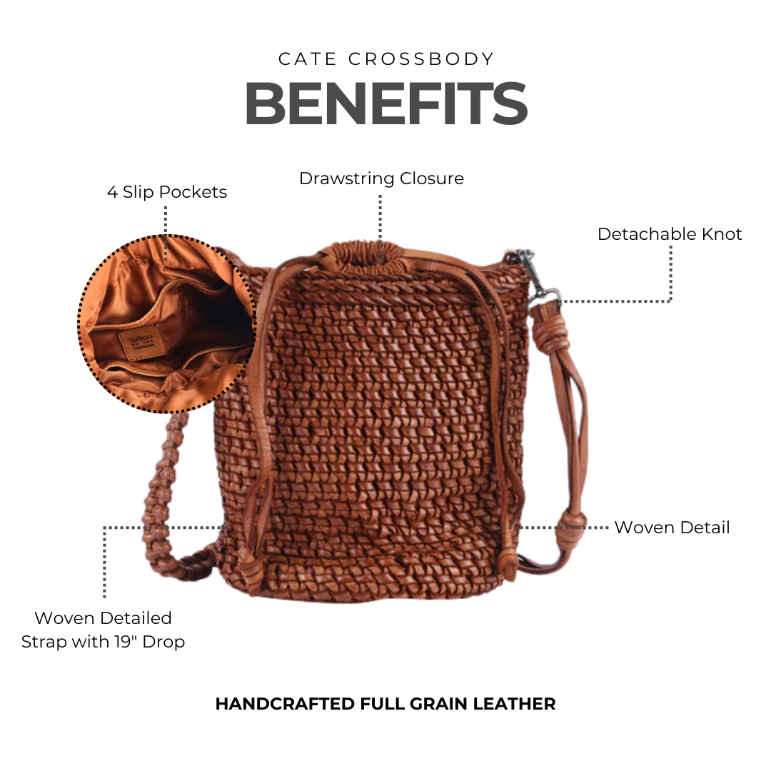 Cate Leather Crossbody Bag - Latico Leathers