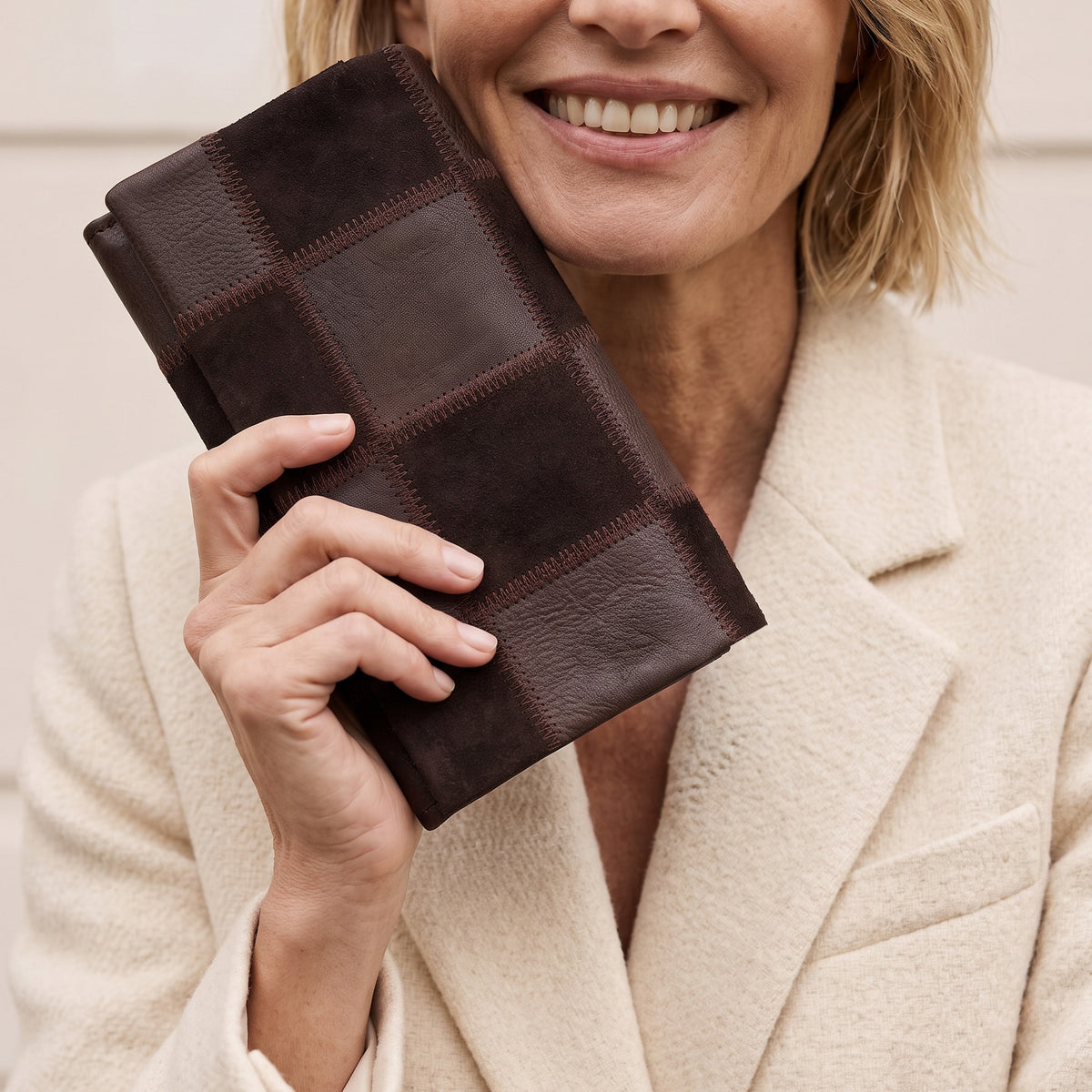 Eloise Suede Leather Wallet - Latico Leathers