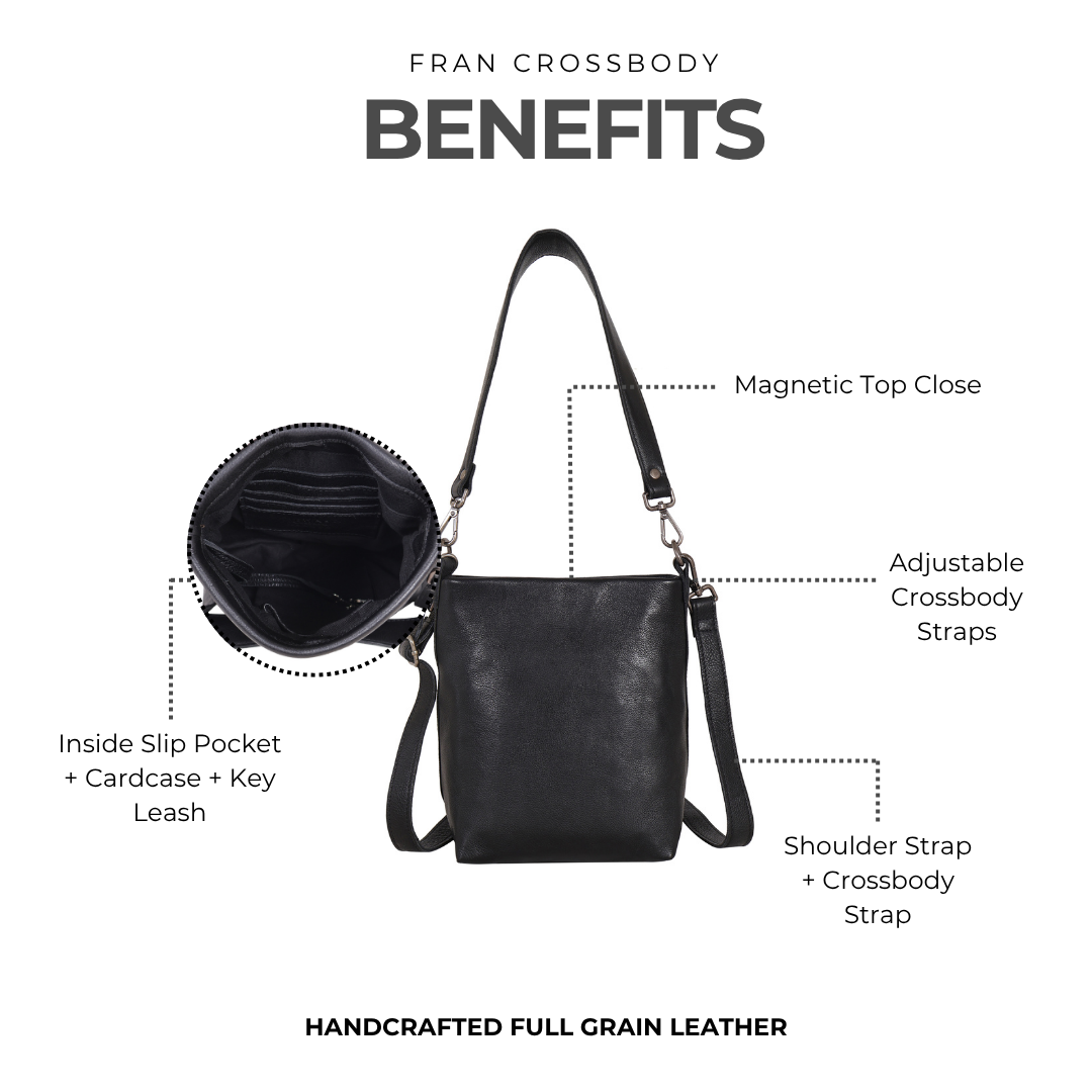 Fran Leather Crossbody - Latico Leathers