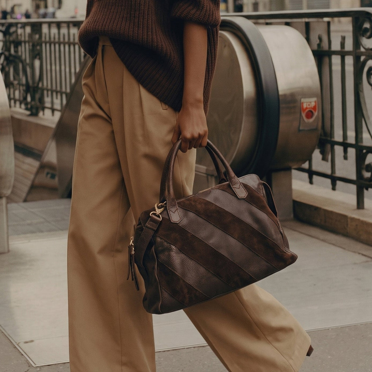 James Suede Leather Crossbody Bag - Latico Leathers