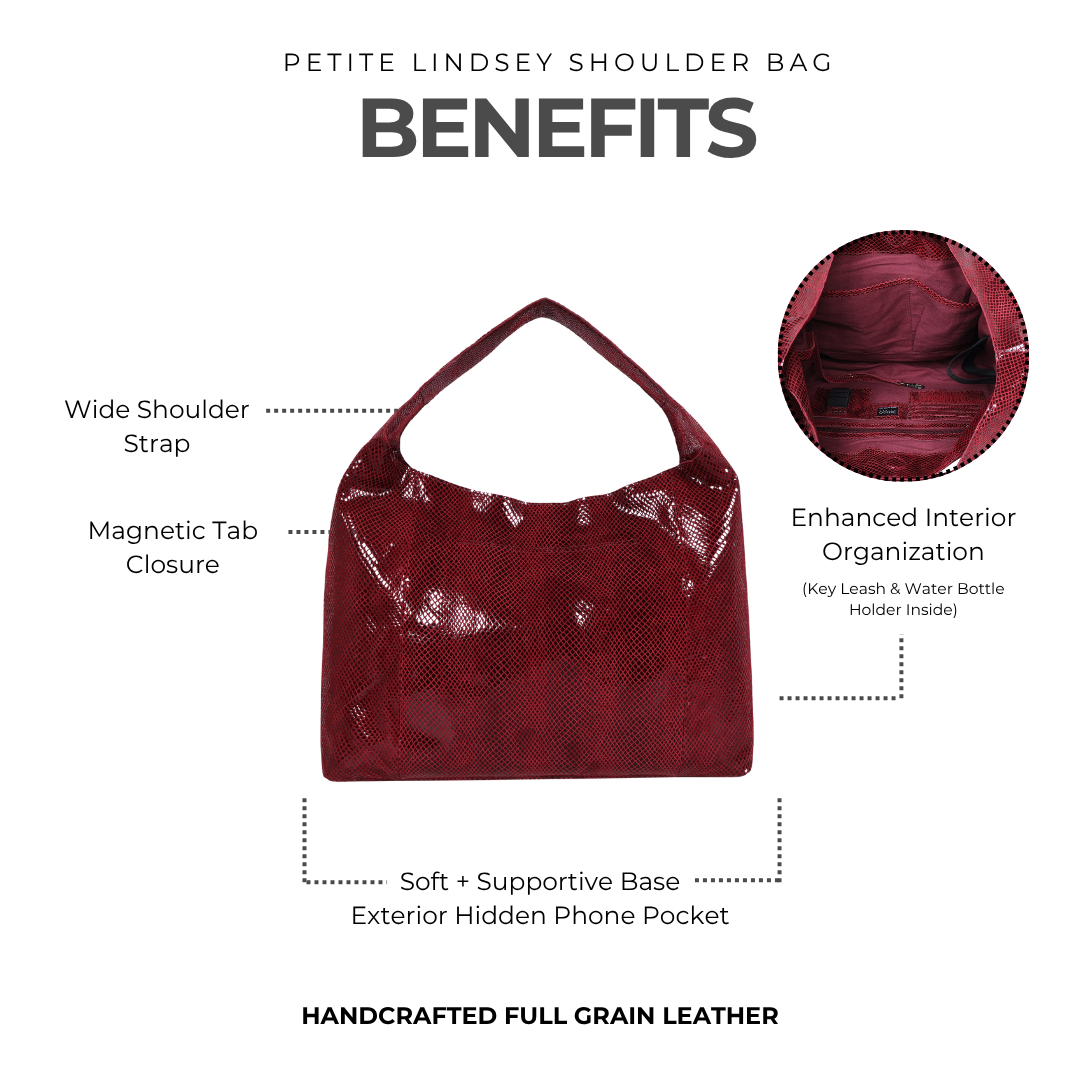 Petite Lindsey Leather Shoulder Bag - Latico Leathers