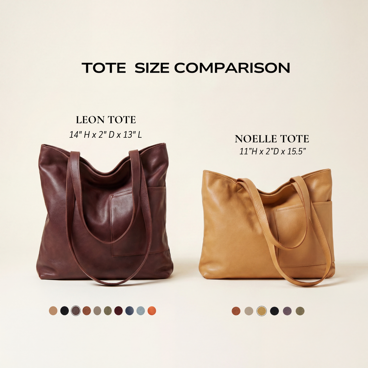 Leon Leather Tote Bag