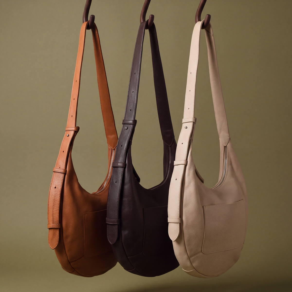Marcel Stain-Washed Leather Shoulder Bag - Latico Leathers