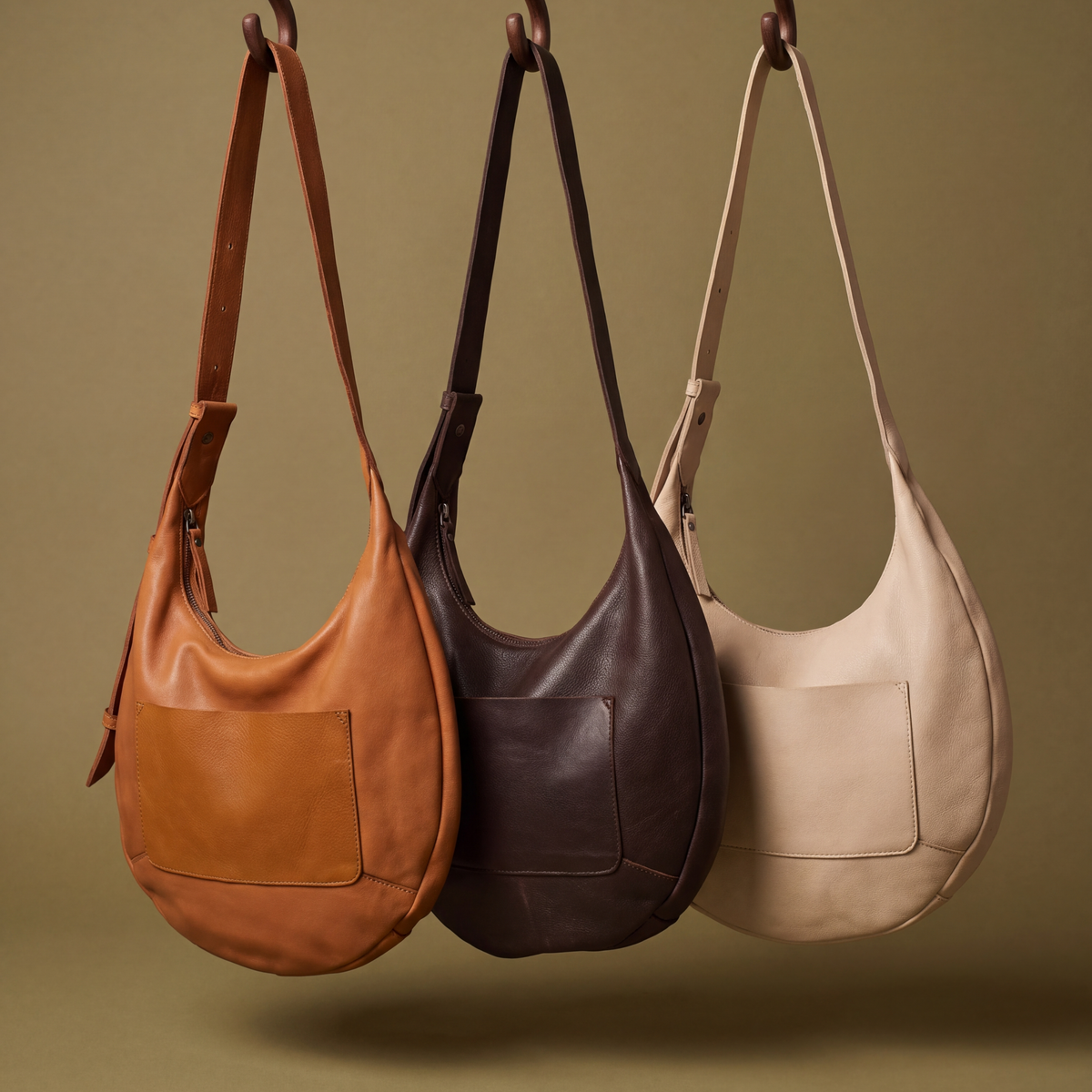 Marcel Stain-Washed Leather Shoulder Bag - Latico Leathers