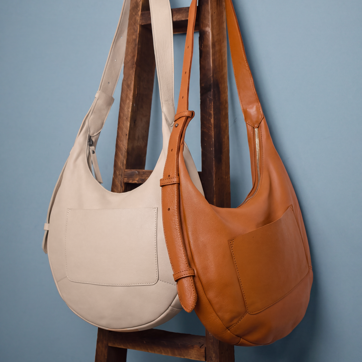 Marcel Stain-Washed Leather Shoulder Bag - Latico Leathers