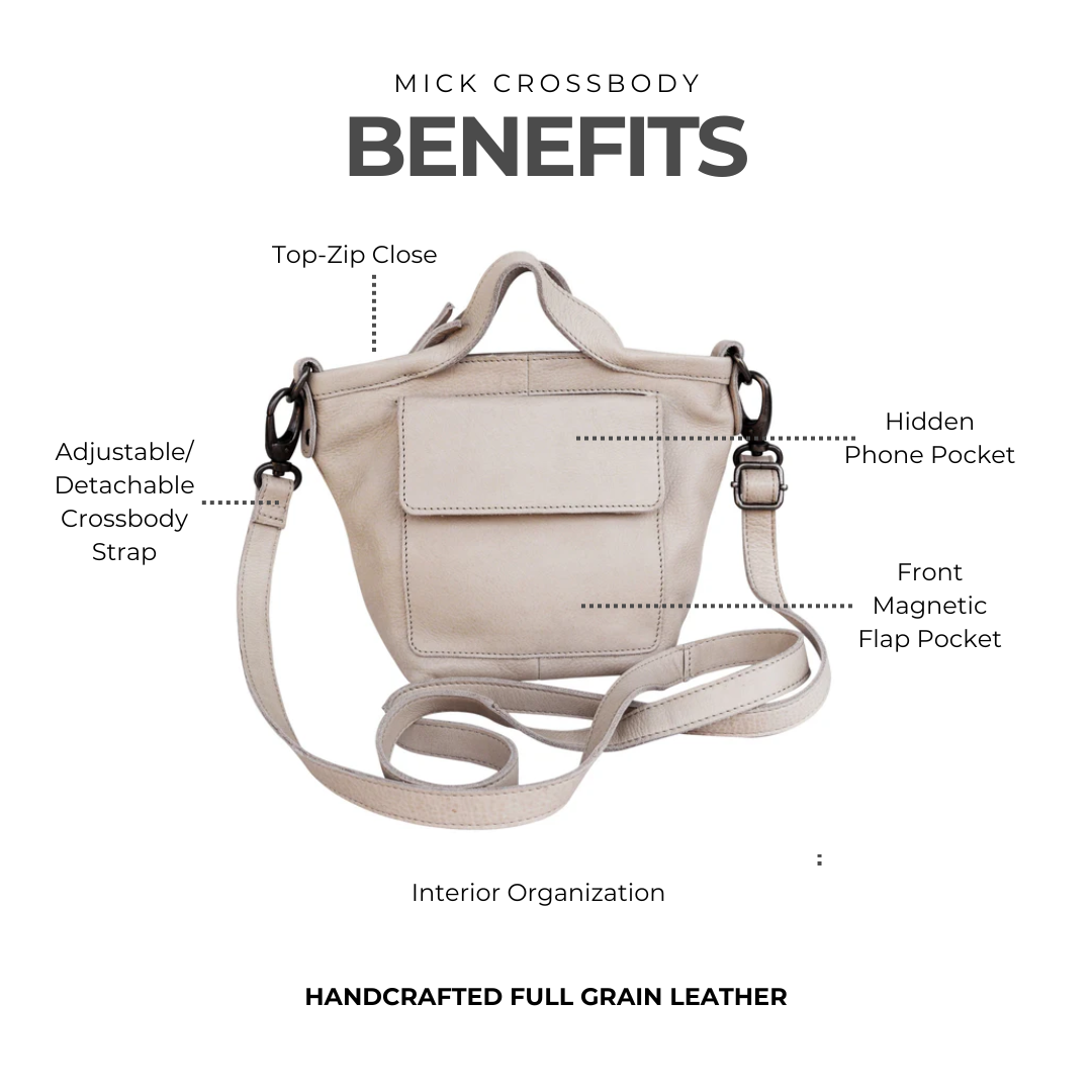 Mick Leather Crossbody Bag - Latico Leathers