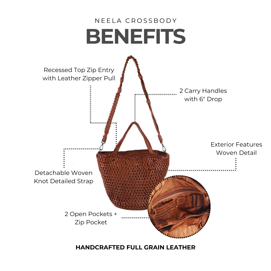 Neela Leather Crossbody Bag - Latico Leathers