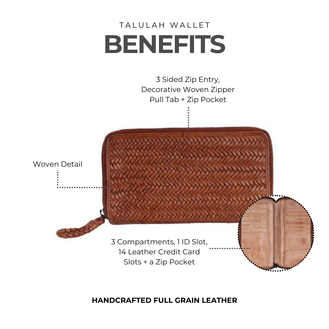 Talulah Leather Wallet - Latico Leathers